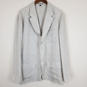 J. Crew Big-fit Unstructured Suit Jacket in Linen Twill Glen Plaid NWT